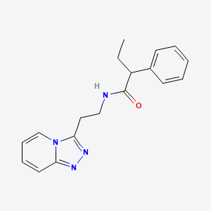 2-phenyl-N-[2-([1,2,4]triazolo[4,3-a]pyridin-3-yl)ethyl]butanamide