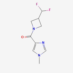 4-[3-(difluoromethyl)azetidine-1-carbonyl]-1-methyl-1H-imidazole