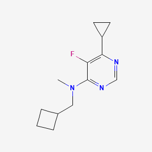 N-(cyclobutylmethyl)-6-cyclopropyl-5-fluoro-N-methylpyrimidin-4-amine