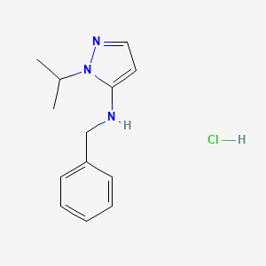 molecular formula C13H18ClN3 B12224086 N-benzyl-1-isopropyl-1H-pyrazol-5-amine 