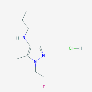 1-(2-fluoroethyl)-5-methyl-N-propylpyrazol-4-amine;hydrochloride