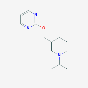 molecular formula C14H23N3O B12224123 2-{[1-(Butan-2-yl)piperidin-3-yl]methoxy}pyrimidine 