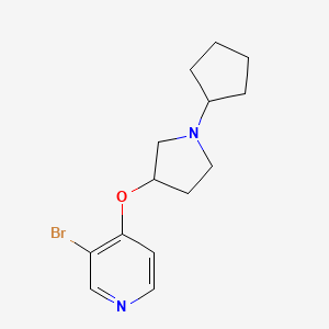 3-Bromo-4-[(1-cyclopentylpyrrolidin-3-yl)oxy]pyridine