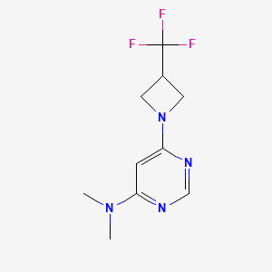 N,N-dimethyl-6-[3-(trifluoromethyl)azetidin-1-yl]pyrimidin-4-amine