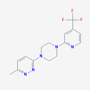 3-Methyl-6-{4-[4-(trifluoromethyl)pyridin-2-yl]piperazin-1-yl}pyridazine