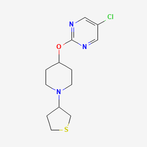 5-Chloro-2-{[1-(thiolan-3-yl)piperidin-4-yl]oxy}pyrimidine