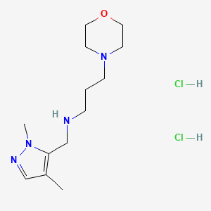 [(1,4-dimethyl-1H-pyrazol-5-yl)methyl](3-morpholin-4-ylpropyl)amine