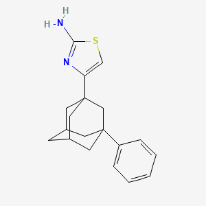 2-Thiazolamine, 4-(3-phenyltricyclo[3.3.1.13,7]dec-1-yl)-