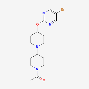 1-{4-[(5-Bromopyrimidin-2-yl)oxy]-[1,4'-bipiperidine]-1'-yl}ethan-1-one