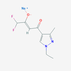 Sodium (Z)-4-(1-ethyl-3-methyl-1H-pyrazol-4-yl)-1,1-difluoro-4-oxobut-2-en-2-olate