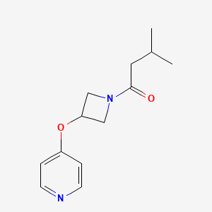 3-Methyl-1-[3-(pyridin-4-yloxy)azetidin-1-yl]butan-1-one