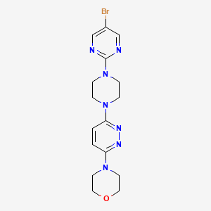 4-{6-[4-(5-Bromopyrimidin-2-yl)piperazin-1-yl]pyridazin-3-yl}morpholine