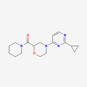 4-(2-Cyclopropylpyrimidin-4-yl)-2-(piperidine-1-carbonyl)morpholine