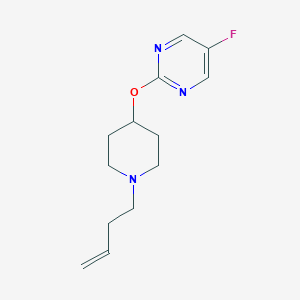 molecular formula C13H18FN3O B12224319 2-{[1-(But-3-en-1-yl)piperidin-4-yl]oxy}-5-fluoropyrimidine 