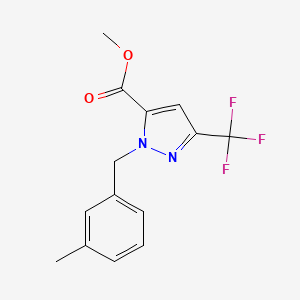 Methyl 1-(3-methylbenzyl)-3-(trifluoromethyl)-1H-pyrazole-5-carboxylate