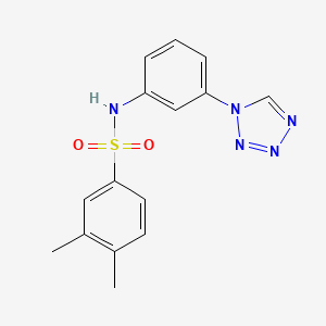 3,4-dimethyl-N-[3-(1H-tetrazol-1-yl)phenyl]benzenesulfonamide