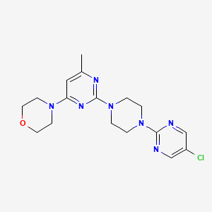 4-{2-[4-(5-Chloropyrimidin-2-yl)piperazin-1-yl]-6-methylpyrimidin-4-yl}morpholine