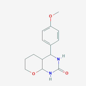 (4{R},4a{S},8a{S})-4-(4-methoxyphenyl)octahydro-2{H}-pyrano[2,3-{d}]pyrimidin-2-one