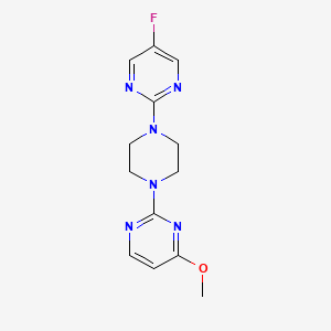 2-[4-(5-Fluoropyrimidin-2-yl)piperazin-1-yl]-4-methoxypyrimidine