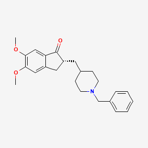 molecular formula C24H29NO3 B1222447 1-Benzyl-4-[(5,6-dimethoxy-1-indanon-2-YL)methyl]piperidine 
