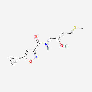 5-cyclopropyl-N-[2-hydroxy-4-(methylsulfanyl)butyl]-1,2-oxazole-3-carboxamide