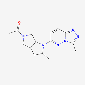 1-(2-Methyl-1-{3-methyl-[1,2,4]triazolo[4,3-b]pyridazin-6-yl}-octahydropyrrolo[2,3-c]pyrrol-5-yl)ethan-1-one