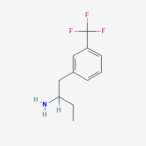 molecular formula C11H14F3N B1222449 1-[3-(Trifluoromethyl)phenyl]butan-2-amine CAS No. 74051-20-0