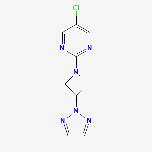 5-chloro-2-[3-(2H-1,2,3-triazol-2-yl)azetidin-1-yl]pyrimidine