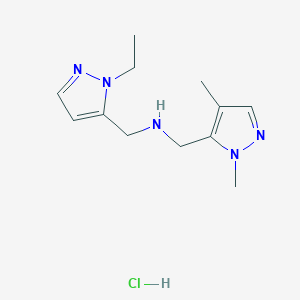 1-(1,4-dimethyl-1H-pyrazol-5-yl)-N-[(1-ethyl-1H-pyrazol-5-yl)methyl]methanamine