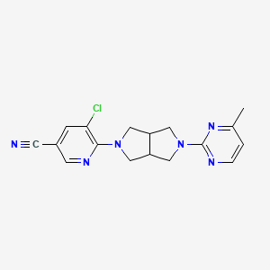 5-Chloro-6-[5-(4-methylpyrimidin-2-yl)-octahydropyrrolo[3,4-c]pyrrol-2-yl]pyridine-3-carbonitrile