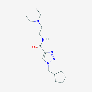 1-(cyclopentylmethyl)-N-[2-(diethylamino)ethyl]-1H-1,2,3-triazole-4-carboxamide