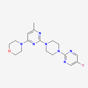 4-{2-[4-(5-Fluoropyrimidin-2-yl)piperazin-1-yl]-6-methylpyrimidin-4-yl}morpholine