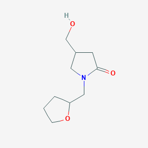 4-(Hydroxymethyl)-1-[(oxolan-2-yl)methyl]pyrrolidin-2-one