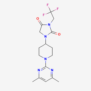 1-[1-(4,6-Dimethylpyrimidin-2-yl)piperidin-4-yl]-3-(2,2,2-trifluoroethyl)imidazolidine-2,4-dione