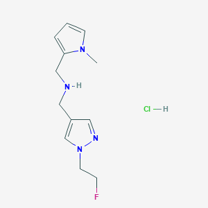 1-[1-(2-fluoroethyl)-1H-pyrazol-4-yl]-N-[(1-methyl-1H-pyrrol-2-yl)methyl]methanamine