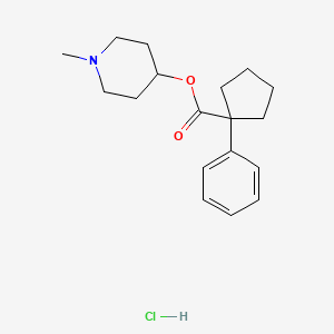 B1222469 1-Methyl-4-piperidinyl 1-phenylcyclopentanecarboxylate hydrochloride CAS No. 1952-11-0