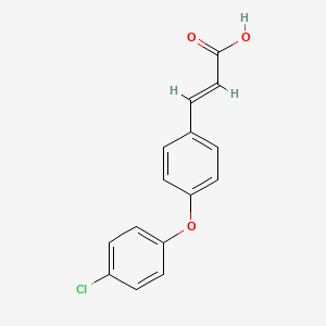 (2E)-3-[4-(4-chlorophenoxy)phenyl]prop-2-enoic acid