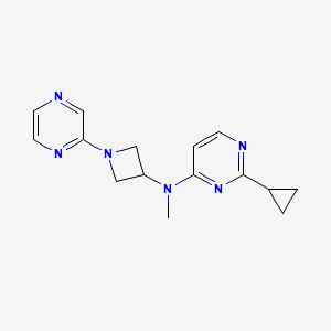 2-cyclopropyl-N-methyl-N-[1-(pyrazin-2-yl)azetidin-3-yl]pyrimidin-4-amine