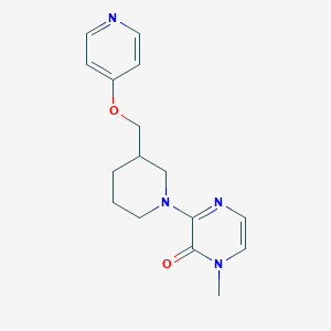 1-Methyl-3-{3-[(pyridin-4-yloxy)methyl]piperidin-1-yl}-1,2-dihydropyrazin-2-one