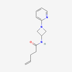 N-[1-(pyridin-2-yl)azetidin-3-yl]pent-4-enamide