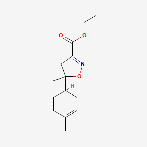 3-Isoxazolecarboxylic acid, 4,5-dihydro-5-methyl-5-(4-methyl-3-cyclohexenyl)-, ethyl ester