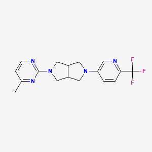 4-Methyl-2-{5-[6-(trifluoromethyl)pyridin-3-yl]-octahydropyrrolo[3,4-c]pyrrol-2-yl}pyrimidine