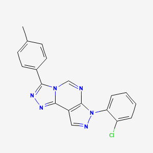 7-(2-chlorophenyl)-3-(4-methylphenyl)-7H-pyrazolo[4,3-e][1,2,4]triazolo[4,3-c]pyrimidine