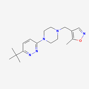 3-Tert-butyl-6-{4-[(5-methyl-1,2-oxazol-4-yl)methyl]piperazin-1-yl}pyridazine