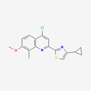 2-(4-Chloro-7-methoxy-8-methylquinolin-2-yl)-4-cyclopropylthiazole