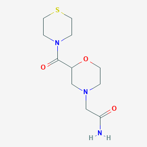 2-[2-(Thiomorpholine-4-carbonyl)morpholin-4-yl]acetamide