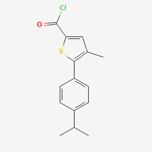 5-(4-Isopropylphenyl)-4-methylthiophene-2-carbonyl chloride