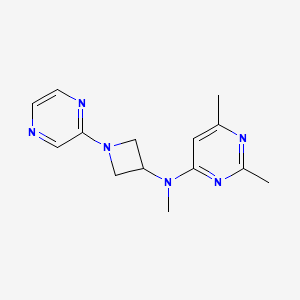 N,2,6-trimethyl-N-[1-(pyrazin-2-yl)azetidin-3-yl]pyrimidin-4-amine