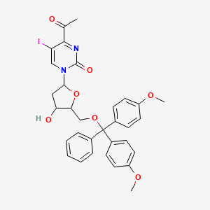 molecular formula C32H31IN2O7 B12224887 N4-Acetyl-2'-deoxy-5'-O-DMT-5-iodocytidine 