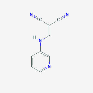 molecular formula C9H6N4 B1222489 2-[(3-Pyridinylamino)methylidene]propanedinitrile 